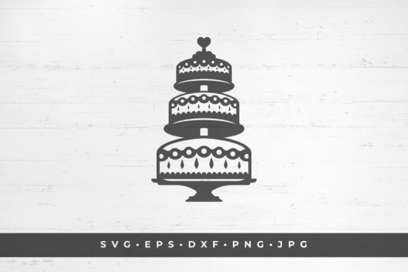 Sweeten Your Designs: The Versatile Wedding Cake Vector Illustration