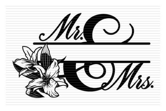 Wedding Mr Mrs Svg Clipart Door: Crafting Elegant Details