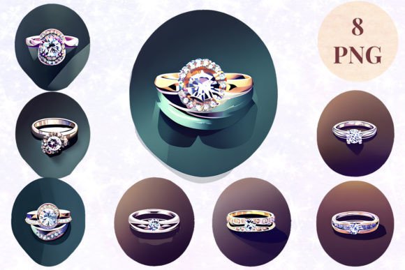 Wedding Ring 4 Clipart PNG: Elevate Your Designs