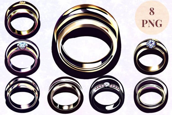 Wedding Ring 57 Clipart PNG: Your Versatile Design Asset
