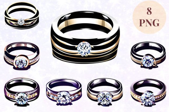 Wedding Ring 59 Clipart PNG: Your Versatile Design Asset